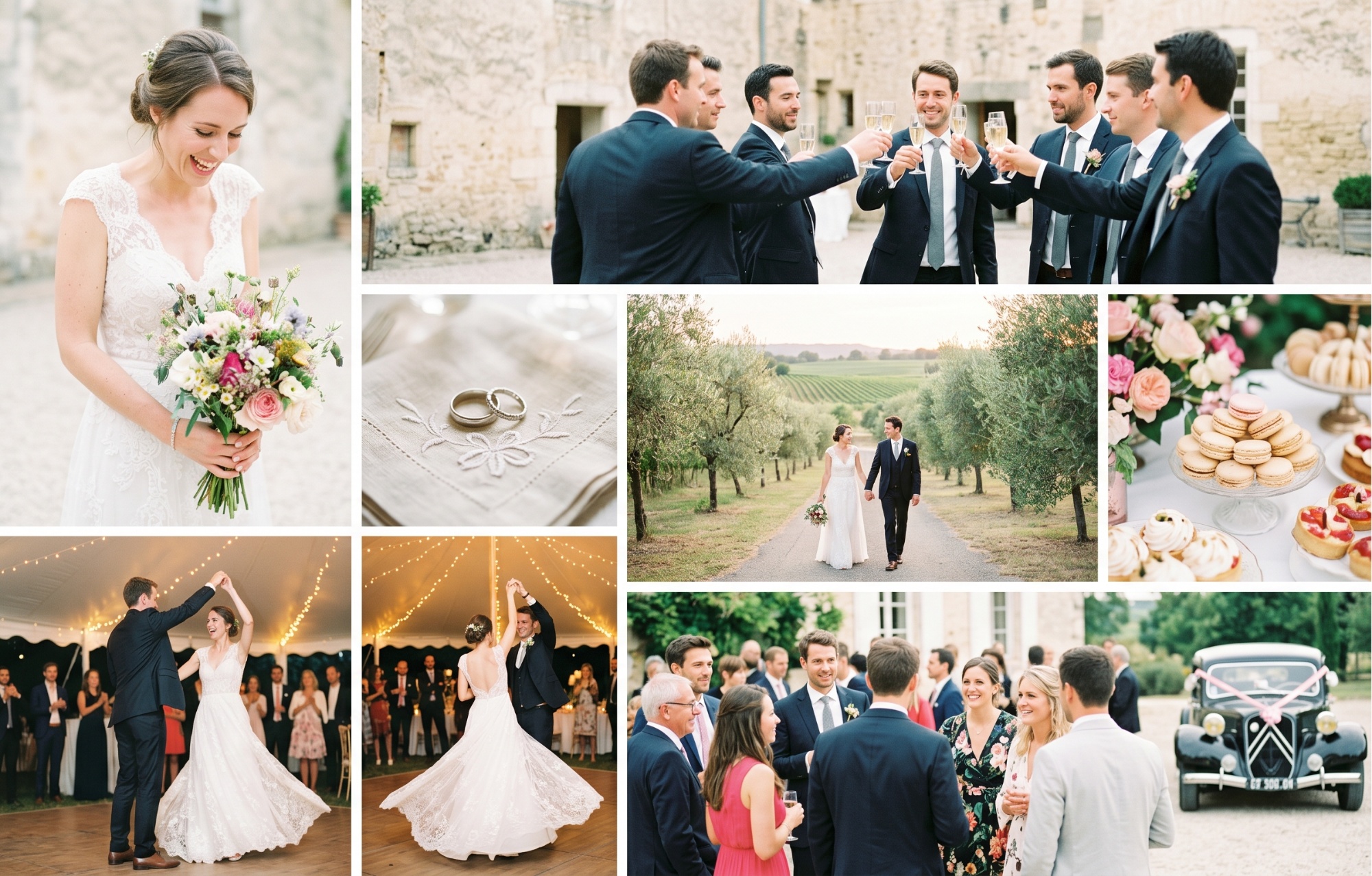 French wedding — natural, luminous, and elegant reportage