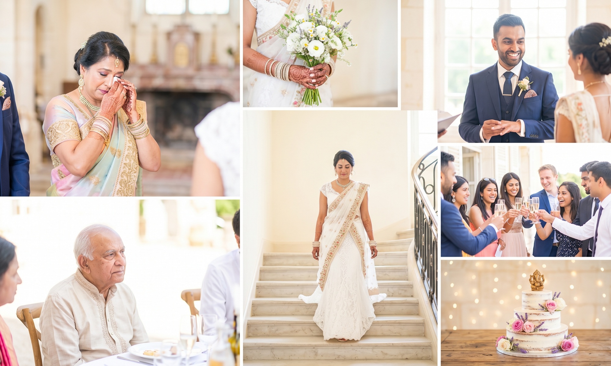 Mariage indien - couleurs, lumière naturelle et instants spontanés